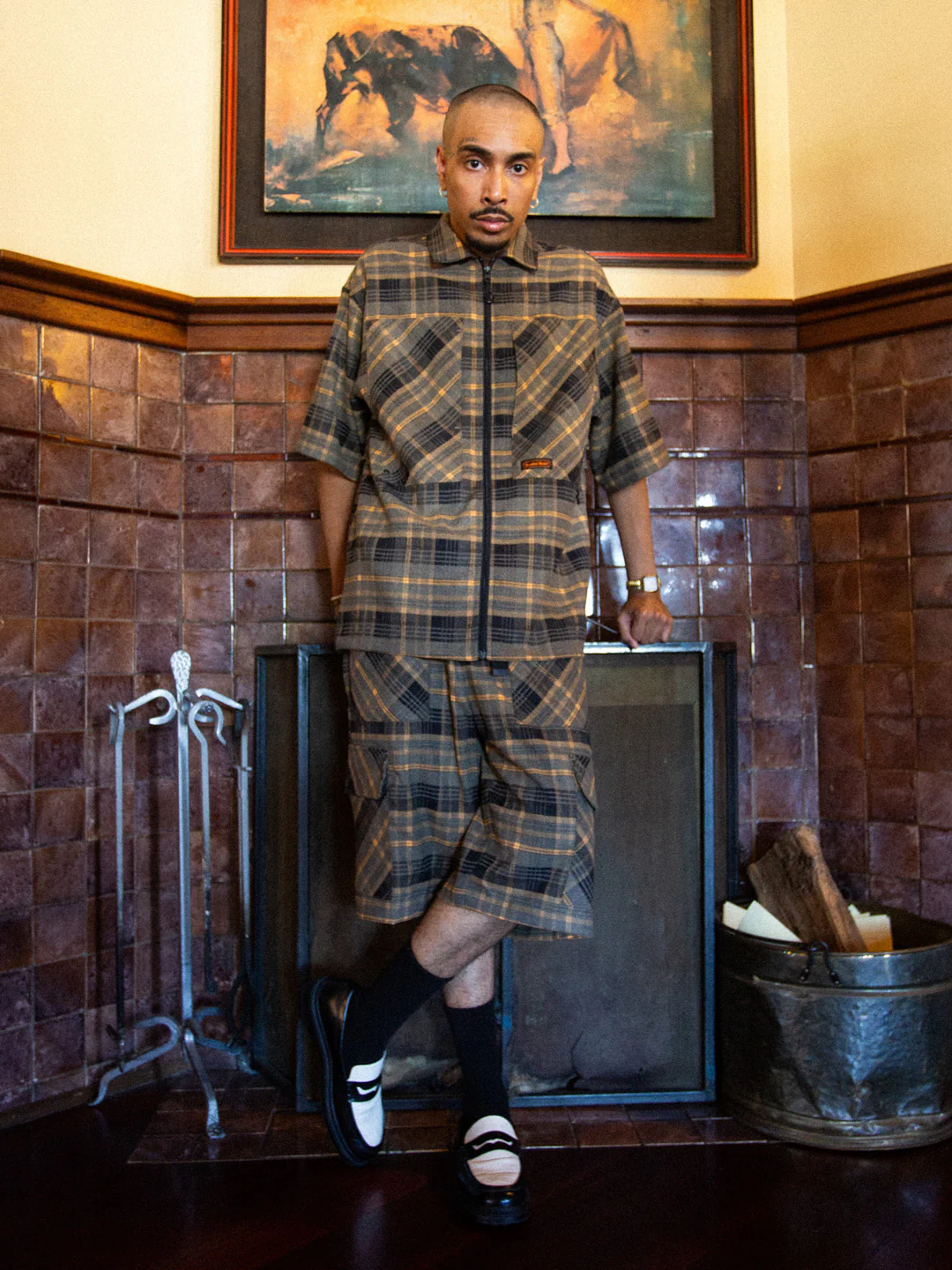 Plaid Runner Zip-Thru Shirt - Image 7