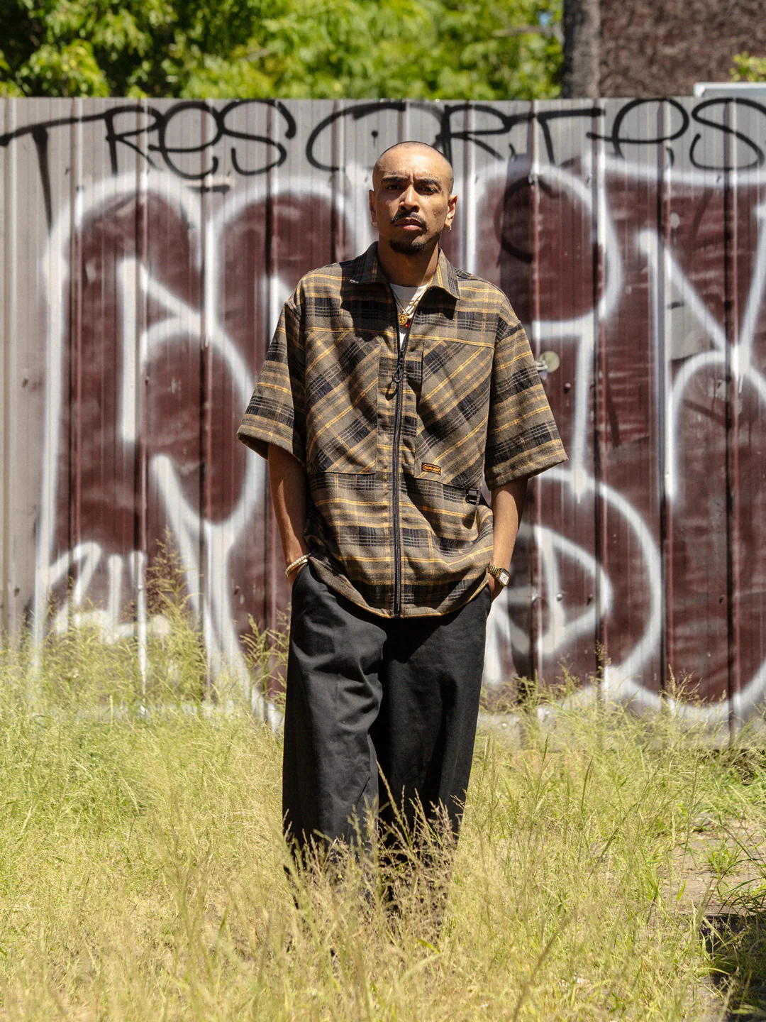 Plaid Runner Zip-Thru Shirt - Image 9