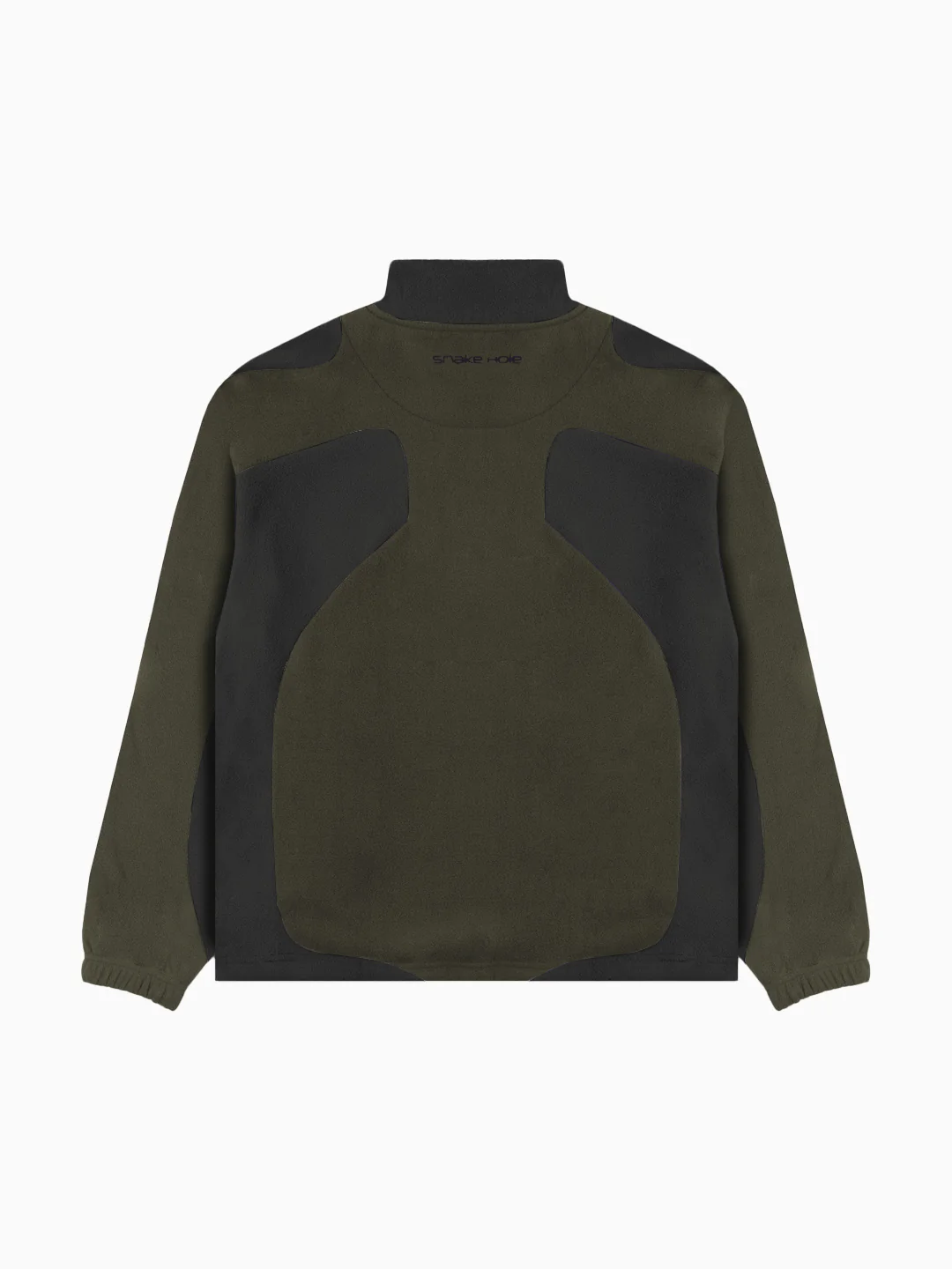 Trekker Polar Fleece Quarter Zip (Charcoal / Olive) - Image 2