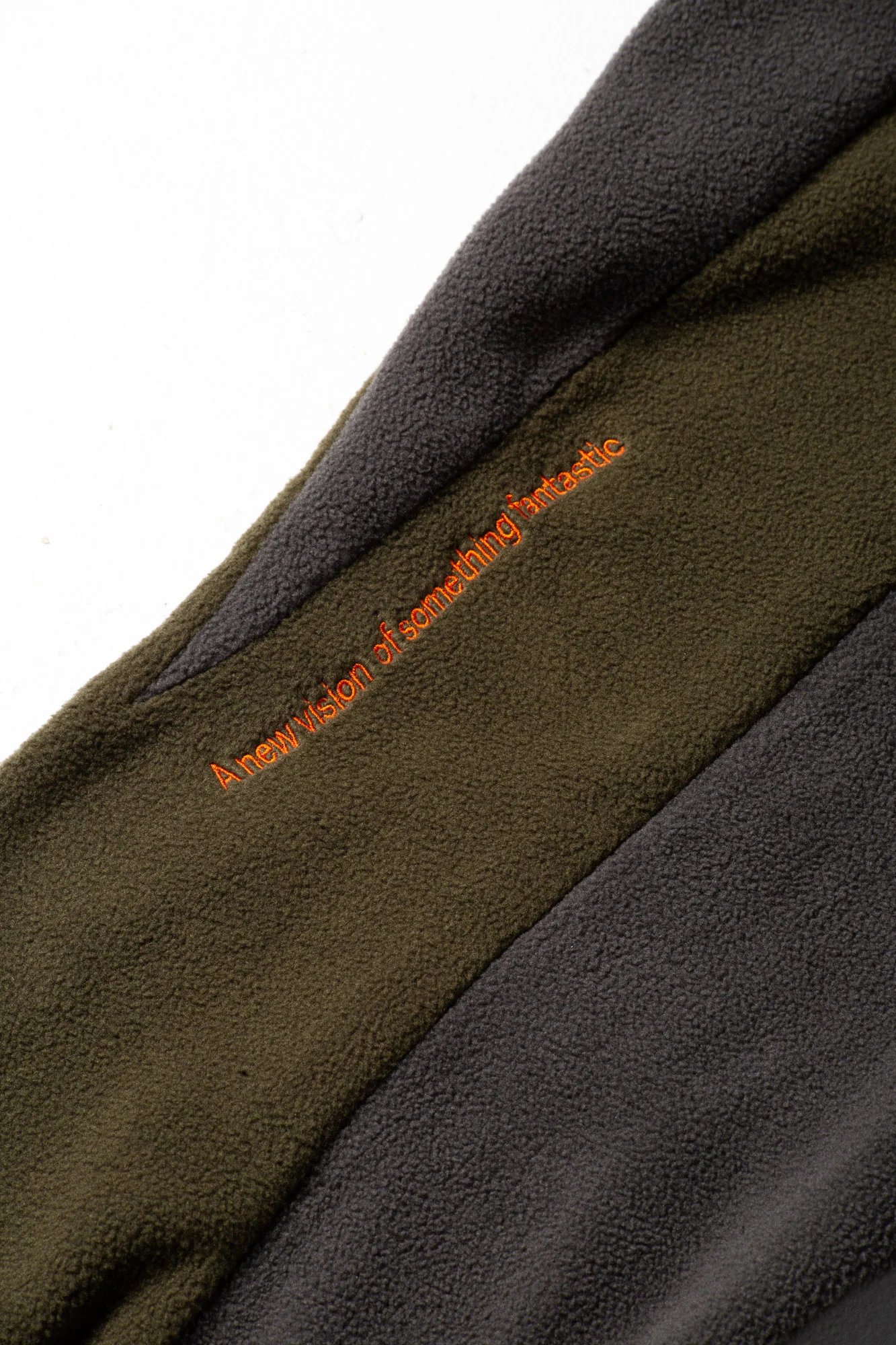Trekker Polar Fleece Quarter Zip (Charcoal / Olive) - Image 9