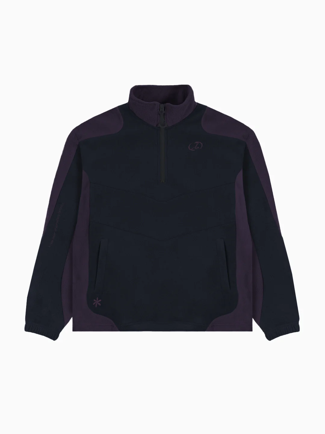 Trekker Polar Fleece Quarter Zip (Navy / Purple)