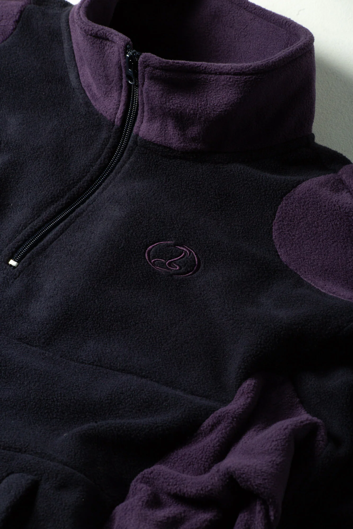 Trekker Polar Fleece Quarter Zip (Navy / Purple) - Image 4