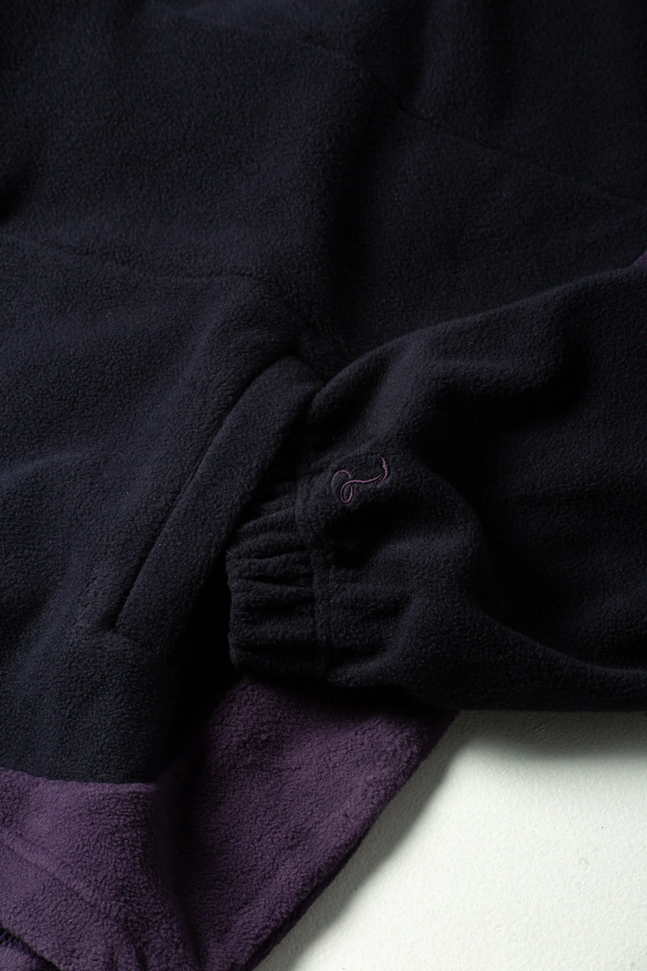 Trekker Polar Fleece Quarter Zip (Navy / Purple) - Image 5